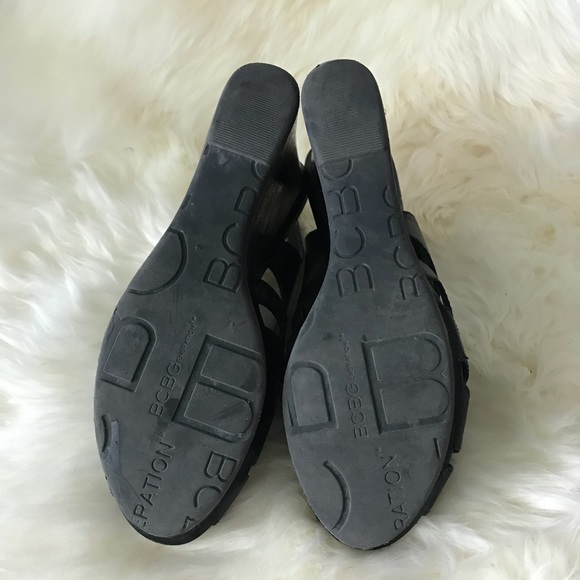 BCBG Ombre Platform Rhinestone Mules, Size 37.5 - Picture 6 of 6